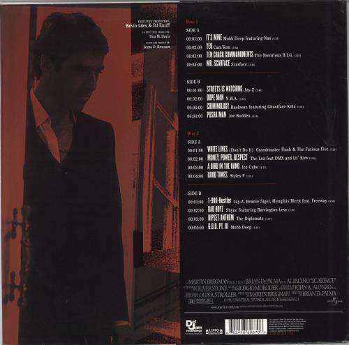 Def Jam SCARFACE レコード Original Soundtrack Def Jam Presents Music Inspired By Scarface US